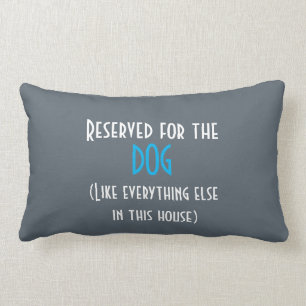 Rectangle Réservé pour le chien aimez tout d'autre coussin