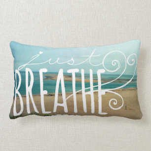 Rectangle Respirez juste, le coussin lombaire 13" de