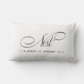Rectangle Retraite de la chambre à coucher du coussin Nest L (Verso)