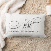 Rectangle Retraite de la chambre à coucher du coussin Nest L (Couverture)