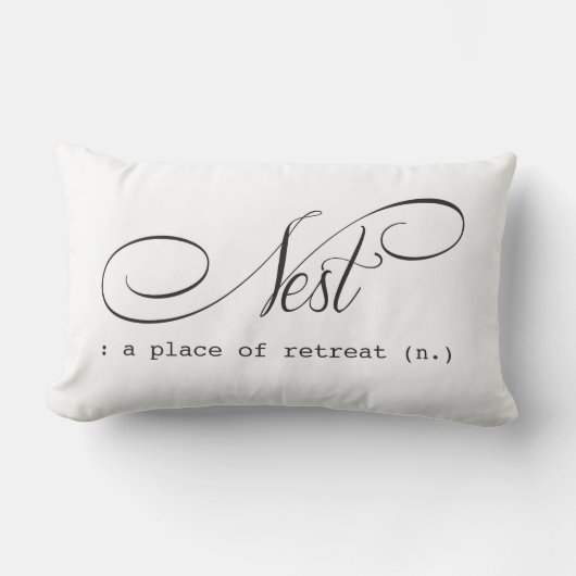 Rectangle Retraite de la chambre à coucher du coussin Nest L (Recto)