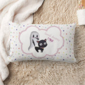 Rectangle Rêves doux Halloween Chat et étoiles Coussin (Couverture)