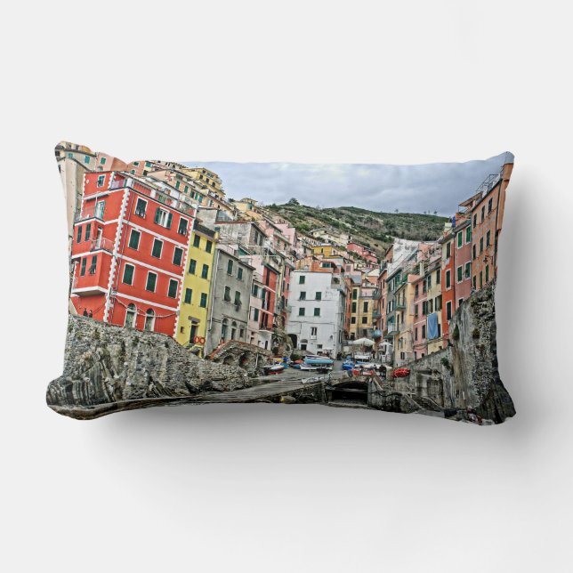 Rectangle Riomaggiore, Italie Coussin d'Accent (Recto)