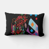 Rectangle Rock and roll pop art designer coussin couleur noi (Verso)