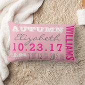 Rectangle Rose nouveau-né de bébé du coussin | de détails de (Couverture)