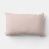 Rectangle Rose rose Nom personnalisé Lumbar Coussin (Verso)