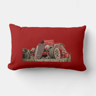 Rectangle Rouge Classic Collecteurs Vintage Car Coussin