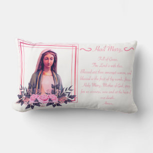 Rectangle Sainte Vierge Marie-Salut Mary Lumbar Coussin de p
