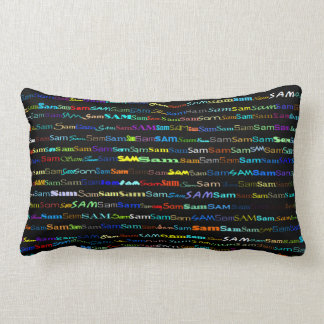 Rectangle Sam Texte Design I Lumbar Coussin