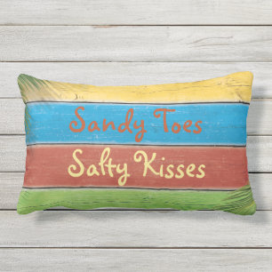 Rectangle Sandy colorée botte le coussin extérieur de