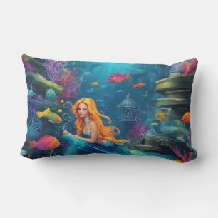 Rectangle Sirène - Coussin Lumbar 13" x 21"