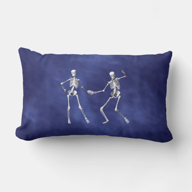 Rectangle Skeletons de danse en Coussin à Haze Purple Lumbar (Recto)