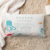 Rectangle Sous la mer Animaux Bébé Coussin Faire-part (Couverture)