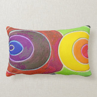 Rectangle Spirales rectangulaires d'arc-en-ciel de coussin