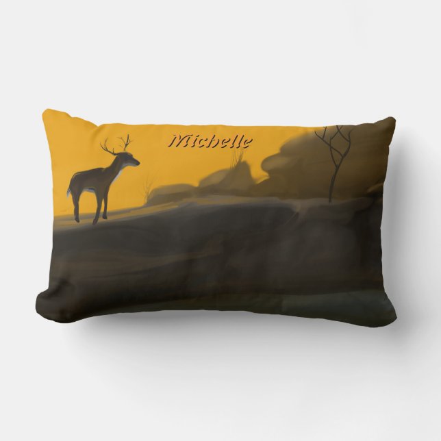 Rectangle Stag, Splendor Coussin personnalisé (Recto)