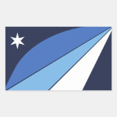 Rectangle sticker met Flag of Columbia, SC (Voorkant)