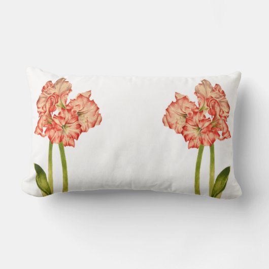Rectangle Sucre de canne Lilies sur un Coussin Lumbar (Recto)