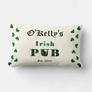 Rectangle Taverne Bar Pub Irlandais Coussin Lombaire Jeté