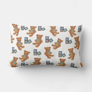 Rectangle Teddy Bear et ABC Lumbar Coussin