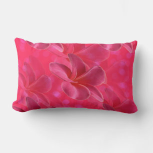 Rectangle Temptation Frangipani rose, Coussin Lumbar.