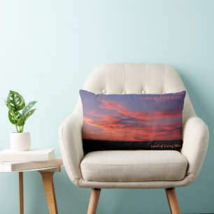 Rectangle Terre de vie Ciel Lumbar Coussin