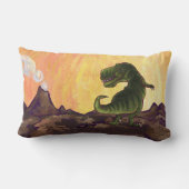 Rectangle Têtes Tyrannosaurus Coussin (Verso)