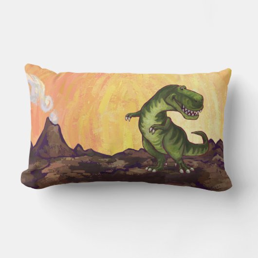 Rectangle Têtes Tyrannosaurus Coussin (Recto)