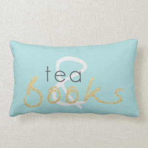 Rectangle Thé d'étincelle d'or de deux tons et coussin de