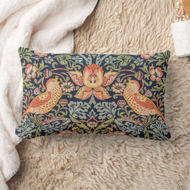 Rectangle Thief fraise William Morris Lumbar Coussin (Couverture)