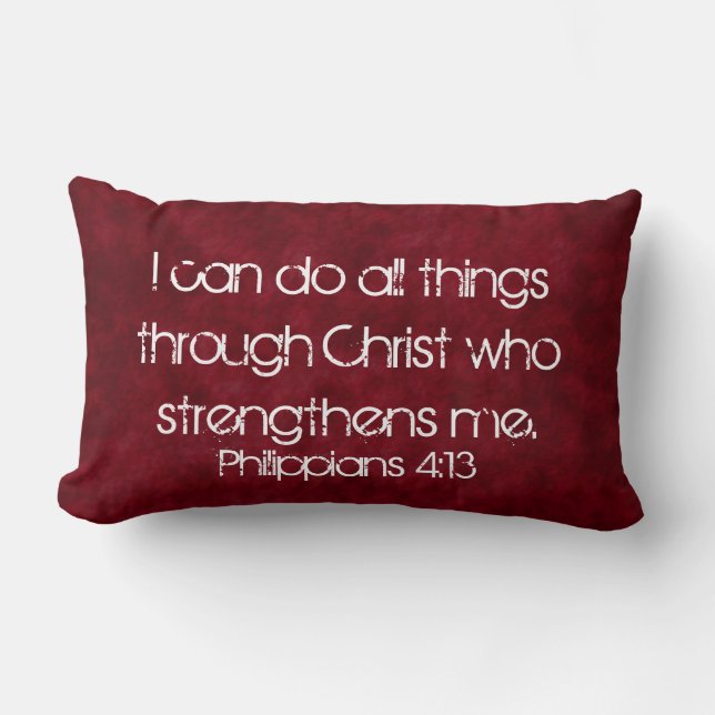 Rectangle toutes les choses par le coussin de vers de bible (Recto)