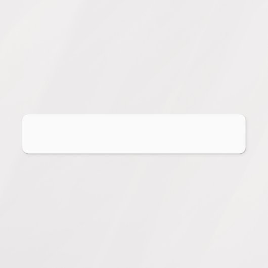 Rectangle transparent blanc étanche Étiquettes (Design 2)