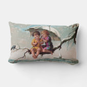 Rectangle Treetop Enfants Lumbar Coussin (Verso)