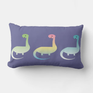 Rectangle Trois Dinosaures Coussin coloré