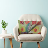 Rectangle Tulipes Abstraites Jeter Coussin (Chaise)