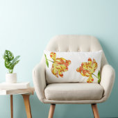 Rectangle Tulipes fières sur un Coussin Lumbar (Chaise)