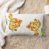 Rectangle Tulipes fières sur un Coussin Lumbar (Couverture)
