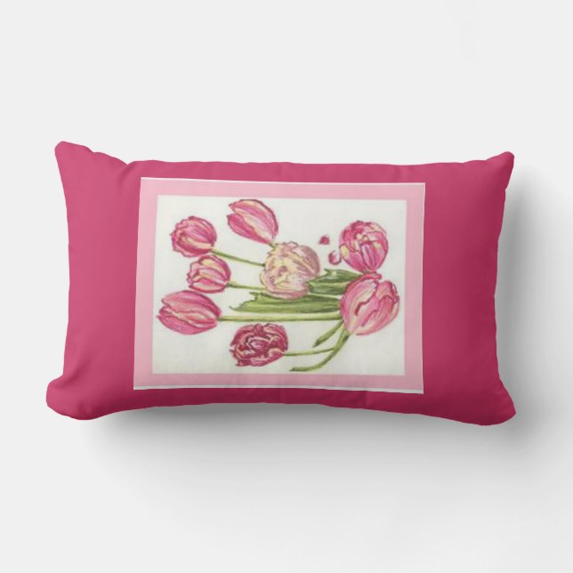 Rectangle Tulips Coussin américain MoJo (Recto)