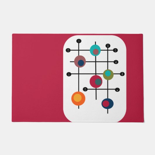 Rectangle uit de middeleeuwen deurmat (Voorkant)