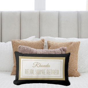 Rectangle Un cadeau amusant ! Coussin de relaxation personna