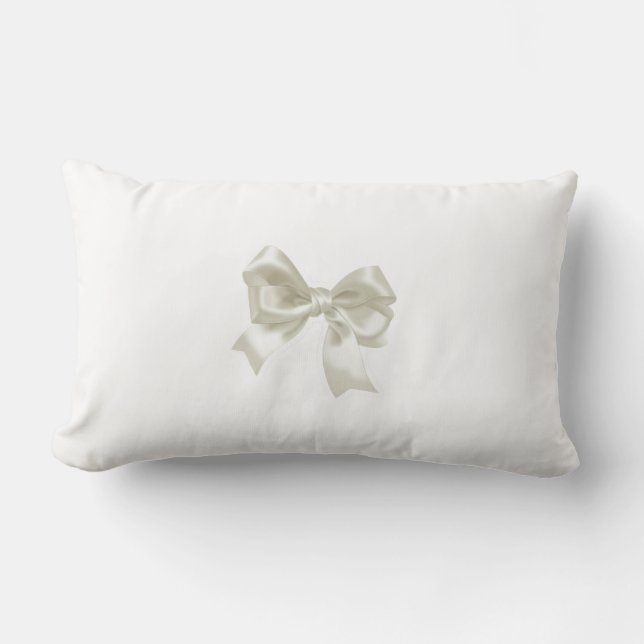 RECTANGLE UN COUSSIN À NŒUD BLANC (Recto)