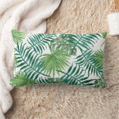 Rectangle Un coussin lombaire plus vert de jet de palmettes (Couverture)