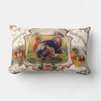 Un Joyeux Thanksgiving pour vous Coussin Vintage