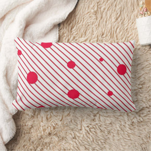 Rectangle Vacances. Coussin lombaire/accents rouge lumineux