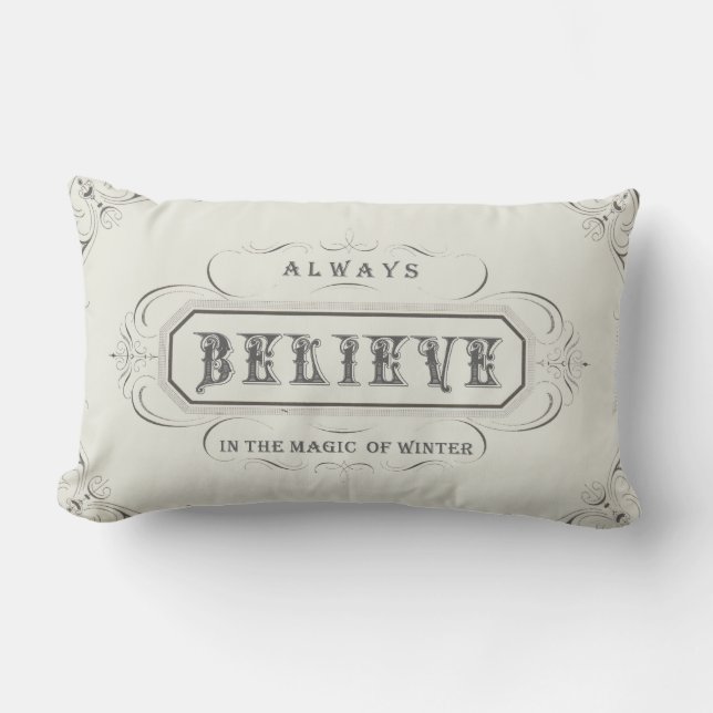 Rectangle Vacances vintages...Croyez coussin (Recto)