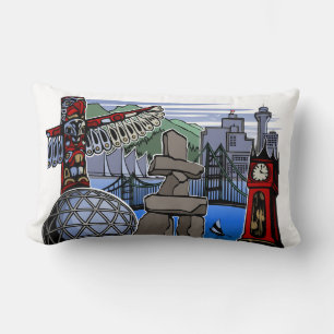 Rectangle Vancouver Souvenir Coussin Vancouver Cadeaux emblé