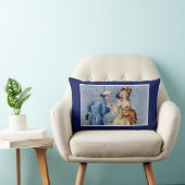 Rectangle Véritable coussin français antique d'amour (Chaise)