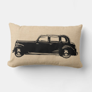 Rectangle Vintage Antique Automobile Coussin personnalisé