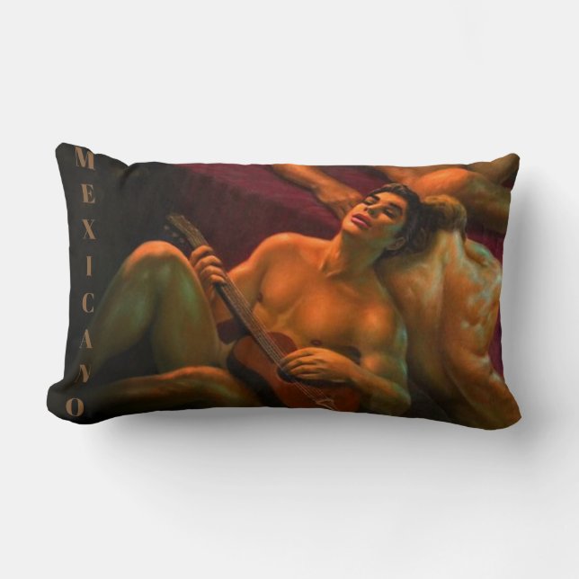 Rectangle Vintage Le Bandit - Mexicano Lumbar Coussin (Recto)