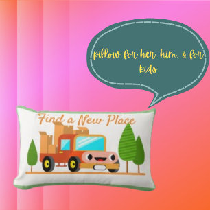 Rectangle Voiture simple Roue Petit Coussin Lumbar