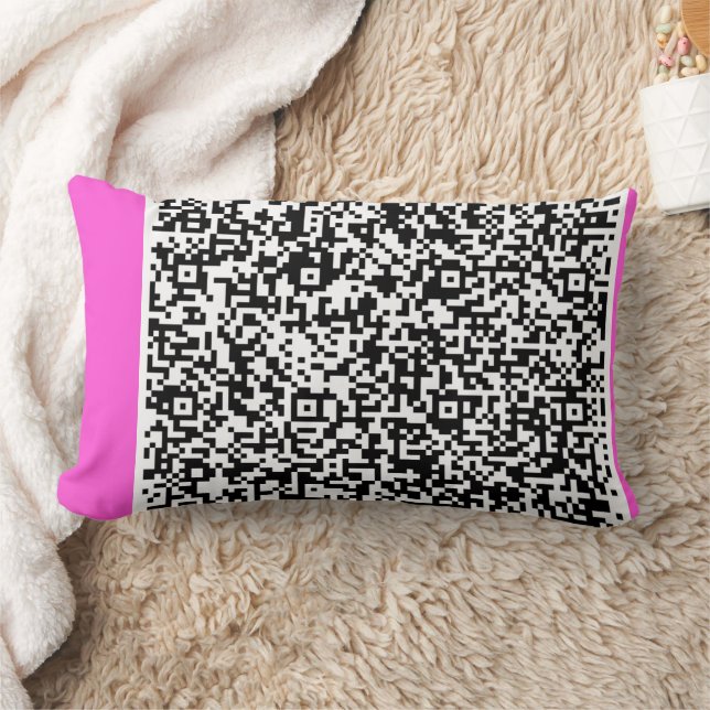 Rectangle Votre Modèle Coussin d'analyse de code QR Choisir  (Couverture)